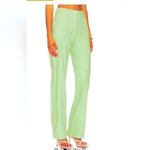 Mint Green High-Waisted Pants
